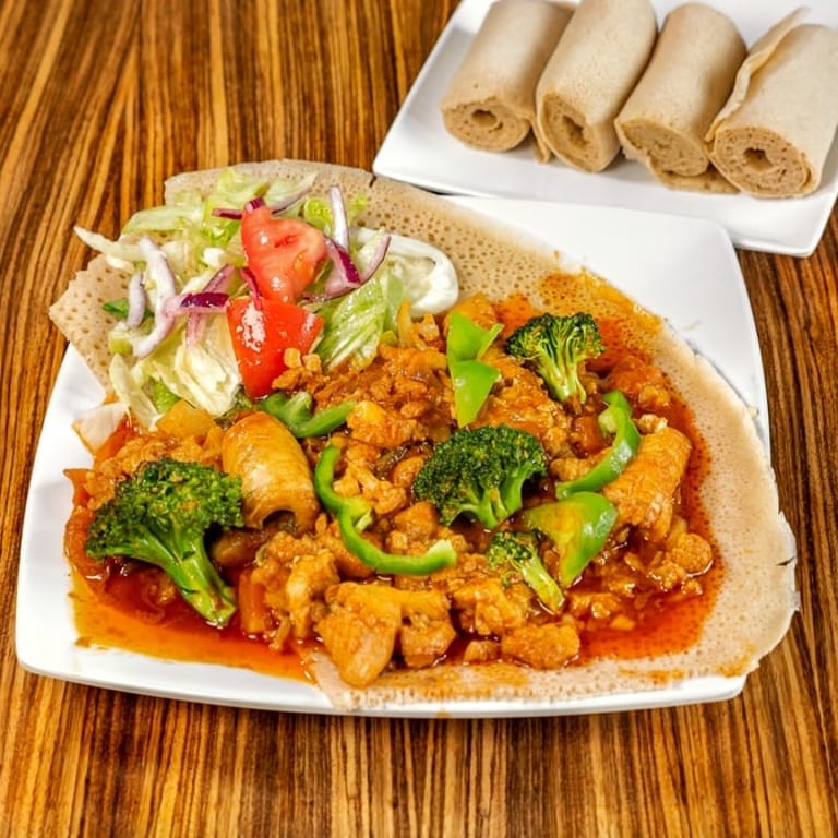 Lunch at Our Ethiopian Restaurant