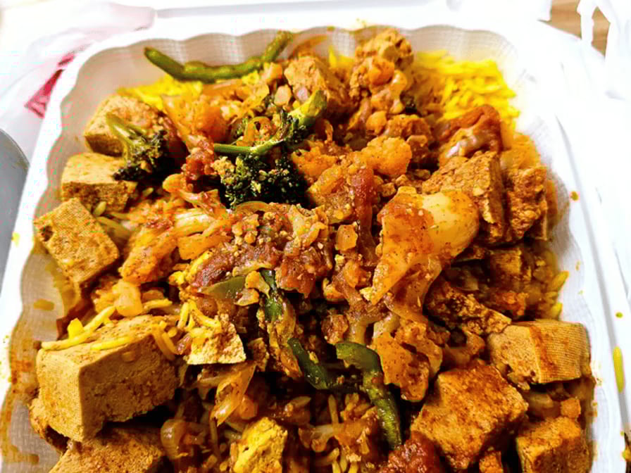 19. Awaze Tofu Tibbs Lunch.