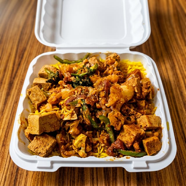 19. Awaze Tofu Tibbs Lunch.