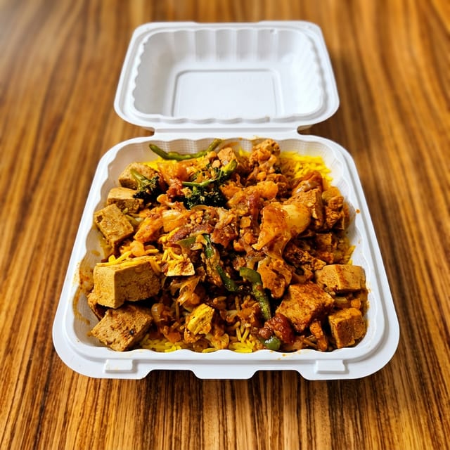 19. Awaze Tofu Tibbs Dinner.