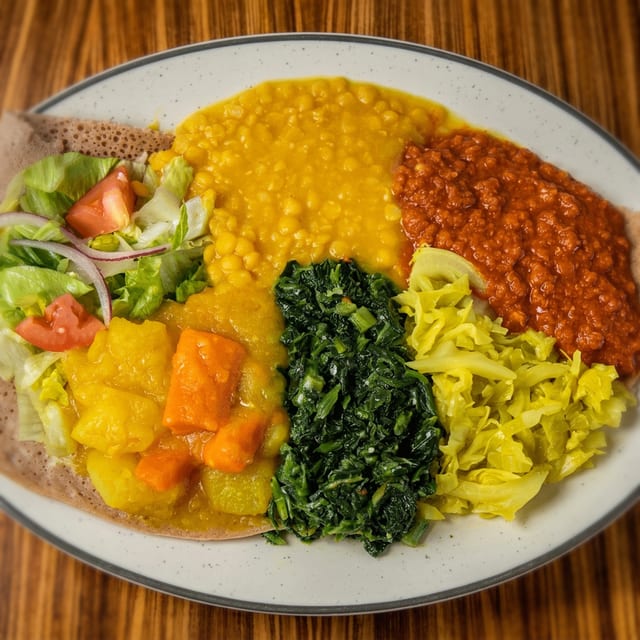 24. Queen Sheba Signature Vegetarian Combo Lunch.